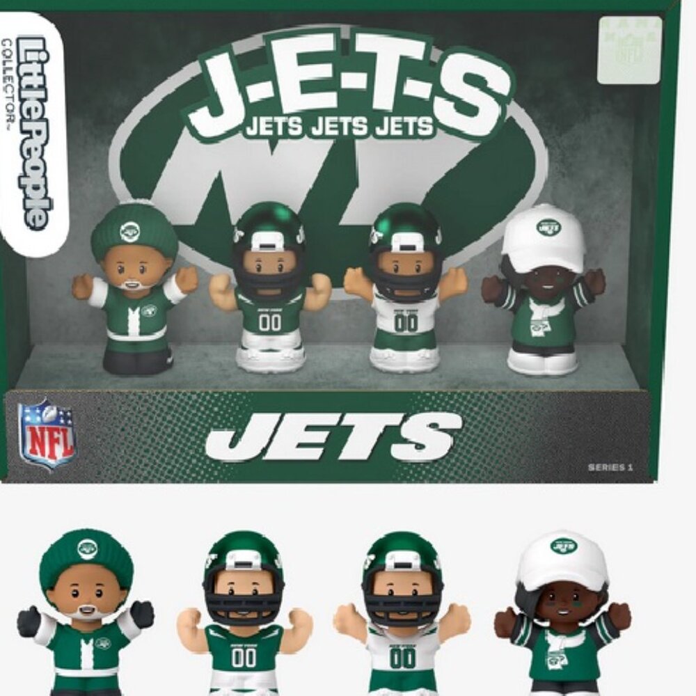 NEW YORK JETS COLLECTIBLE LITTLE PEOPLE SERIES 1 FISHER-PRICE RETAIL $30